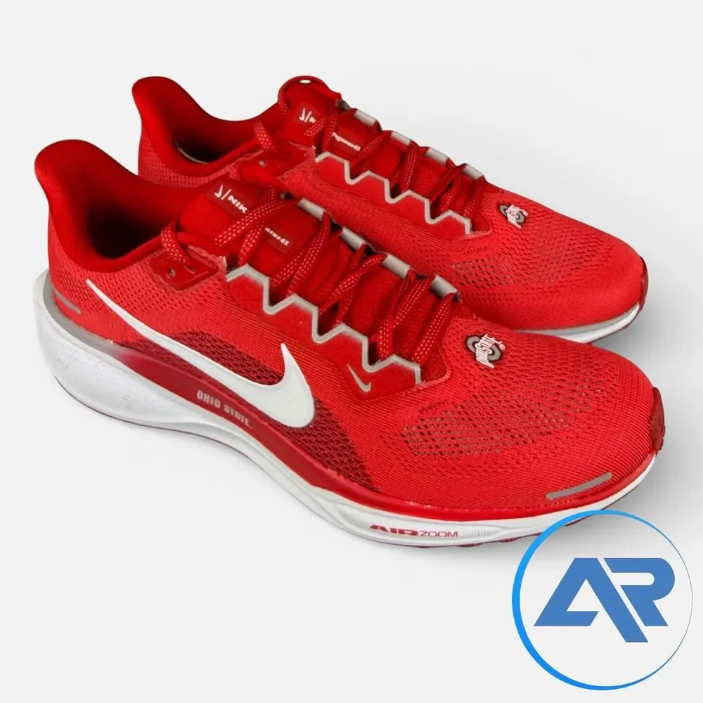 Nike Pegasus 41 Ohio State Buckeyes Running Shoes Men’s Size 9 FZ5135-600